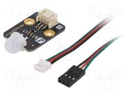 Sensor: movement; PIR,infrared; digital; 3.3÷6VDC; Ch: 1; Gravity DFROBOT