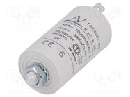 Capacitor: polypropylene; motors, run; 6uF; 420VAC; Ø30x56.5mm KEMET