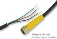 SENSOR CORD, 5P, M12 RCPT-FREE END, 10M