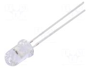 LED; blue; 5mm; blinking; 2000÷2500mcd; 30°; 3÷5VDC; 20mA; 6.8Hz OPTOSUPPLY