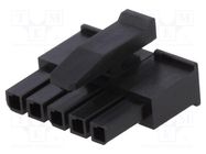 Connector: wire-wire; plug; female; Micro MATE-N-LOK; 3mm; PIN: 5 TE Connectivity