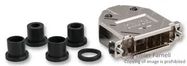 TWO PIECE D SUB BACKSHELL, SIZE DB, ABS