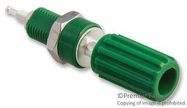 BINDING POST, 15A, #4-40, STUD, GREEN