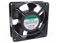 Fan: AC; axial; 230VAC; 120x120x38mm; 122m3/h(±10%); 37dBA; ball SUNON