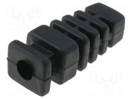 Strain relief; rubber; L: 22.6mm; black; Panel thick: max.2.85mm 