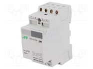 Contactor: 4-pole installation; 25A; 24VAC; NC + NO x3; IP20 F&F