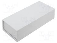 Enclosure: with panel; X: 90mm; Y: 200mm; Z: 49mm; polystyrene; grey KRADEX