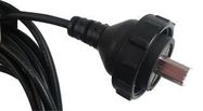 USB CORD, 2.0 B PLUG-FREE END, 5M, BLK