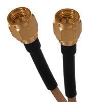 COAX CABLE, RG174, SMA-SMA PLUG, 3.3FT