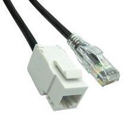 ENET CABLE, CAT6, RJ45 JACK-PLUG, 7FT