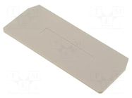 End/partition plate; beige; wemid WEIDMÜLLER