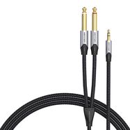 Audio cable mini jack 3.5mm to 2x jack 6.35mm male Vention BARHK 8m, Vention