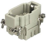 RECTANGULAR HAN INSERT, PLUG, 6 POSITION CRIMP