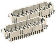 RECTANGULAR HAN INSERT, PLUG 64WAY CRIMP