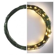 LED Christmas nano chain, green, 7.5 m, outdoor and indoor, warm white, timer, EMOS