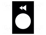 Label; black; Button marking: arrows; control cassette; 30x40mm SCHNEIDER ELECTRIC