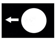 Label; black; Button marking: arrow; control cassette; 30x40mm SCHNEIDER ELECTRIC