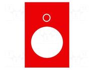Label; red; Button marking: O; control cassette; 30x40mm SCHNEIDER ELECTRIC