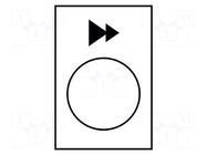 Label; white; Button marking: arrows; control cassette; 30x40mm SCHNEIDER ELECTRIC