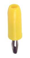 BANANA PLUG, SOLDERLESS, YELLOW