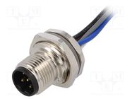 Connector: M12; socket; PIN: 5; male; B code-Profibus; cables; IP67 TE Connectivity