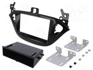 Radio frame; Opel; 2 DIN; black gloss ACV