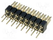 Connector: pin strips; adapter; PIN: 16; straight; 2.54mm; 2x8 CONNFLY