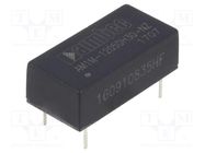 Converter: DC/DC; 1W; Uin: 10.8÷13.2V; Uout: 5VDC; Uout2: -5VDC; THT AIMTEC