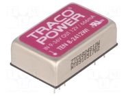 Converter: DC/DC; 8W; Uin: 9÷36VDC; Uout: 12VDC; Iout: 666mA; DIP24 TRACO POWER