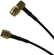 COAXIAL CABLE ASSEMBLY, RG-174, 12IN, BLACK