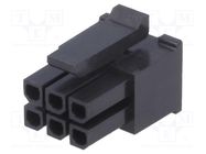 Connector: wire-board; plug; female; Micro-Fit 3.0; 3mm; PIN: 6 