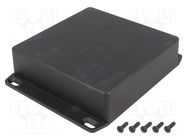 Enclosure: multipurpose; X: 120mm; Y: 120mm; Z: 34mm; 1590W; black HAMMOND