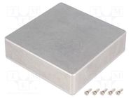 Enclosure: multipurpose; X: 120mm; Y: 120mm; Z: 34mm; 1590W; natural HAMMOND