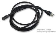 POWER CORD NEMA5-15P/IEC, 9.8FT 10A, BLACK