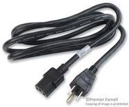 POWER CORD NEMA5-15P/IEC, 79IN, 13A, BLACK