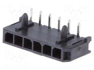 Connector: wire-board; socket; male; PIN: 6; Micro-Fit 3.0; THT; 3mm MOLEX