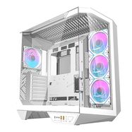 Darkflash DY470 computer case (white) + 4 fans + GPU bracket, Darkflash