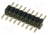 Connector: pin strips; pin header; male; PIN: 9; straight; 1.27mm CONNFLY