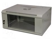 Enclosure: rack cabinet; Standard: 19"; 4U; grey; Y: 600mm; X: 279mm DIGITUS