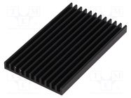 Heatsink: extruded; grilled; black; L: 75mm; W: 45mm; H: 6mm; 11.5K/W FISCHER ELEKTRONIK