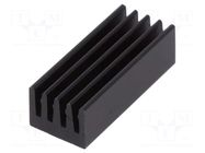 Heatsink: extruded; black; L: 19mm; W: 8mm; H: 6mm; 37K/W; aluminium FISCHER ELEKTRONIK