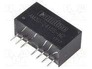 Converter: DC/DC; 3W; Uin: 18÷36V; Uout: 15VDC; Iout: 200mA; SIP8 AIMTEC