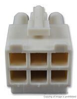 CONNECTOR HOUSING, RCPT, 6POS