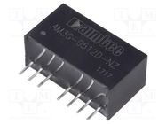 Converter: DC/DC; 3W; Uin: 4.5÷9V; Uout: 12VDC; Uout2: -12VDC; SIP8 AIMTEC