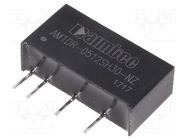 Converter: DC/DC; 1W; Uin: 4.75÷5.25V; Uout: 12VDC; Iout: 83mA; SIP7 AIMTEC