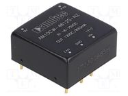 Converter: DC/DC; 10W; Uin: 18÷75V; Uout: 12VDC; Iout: 0.83A; 1"x1" 