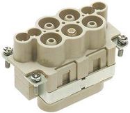 RECTANGULAR INSERT, RECEPTACLE, 10B, 4 POSITION, CLAMP