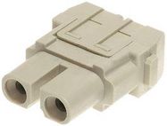 RECTANGULAR INSERT, RECEPTACLE, 2 POSITION, SCREW