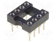 Socket: integrated circuits; DIP8; Pitch: 2.54mm; precision; THT ADAM TECH