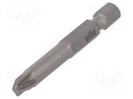 Screwdriver bit; PlusMinus cross PZ-type; SL/PZ2; PROFESSIONAL WIHA